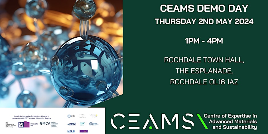 Rochdale’s CEAMS to host Demo Day for Advanced Materials businesses to experience new innovations and tech