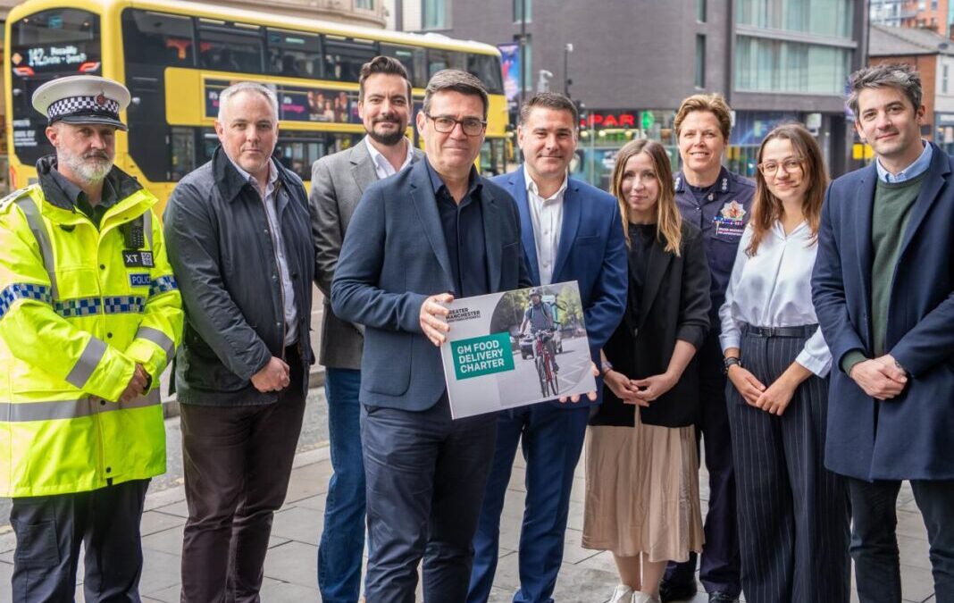 UK’s biggest food delivery companies sign new charter to help make Greater Manchester roads safer